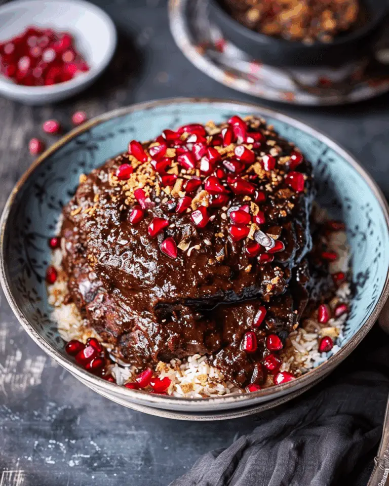 Fesenjan (Persian Pomegranate and Walnut Chicken Stew)