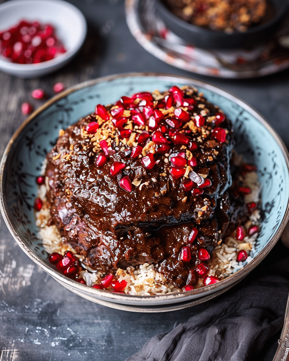 Fesenjan (Persian Pomegranate and Walnut Chicken Stew)