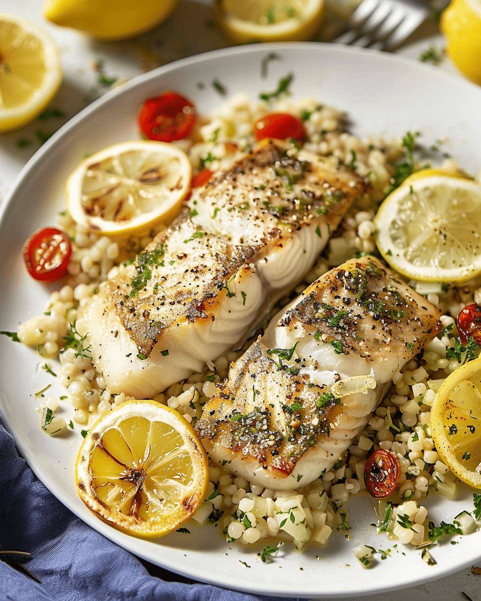 Lemon and Herb Sea Bass