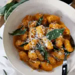 Sweet Potato Gnocchi in Brown Butter Sage Sauce