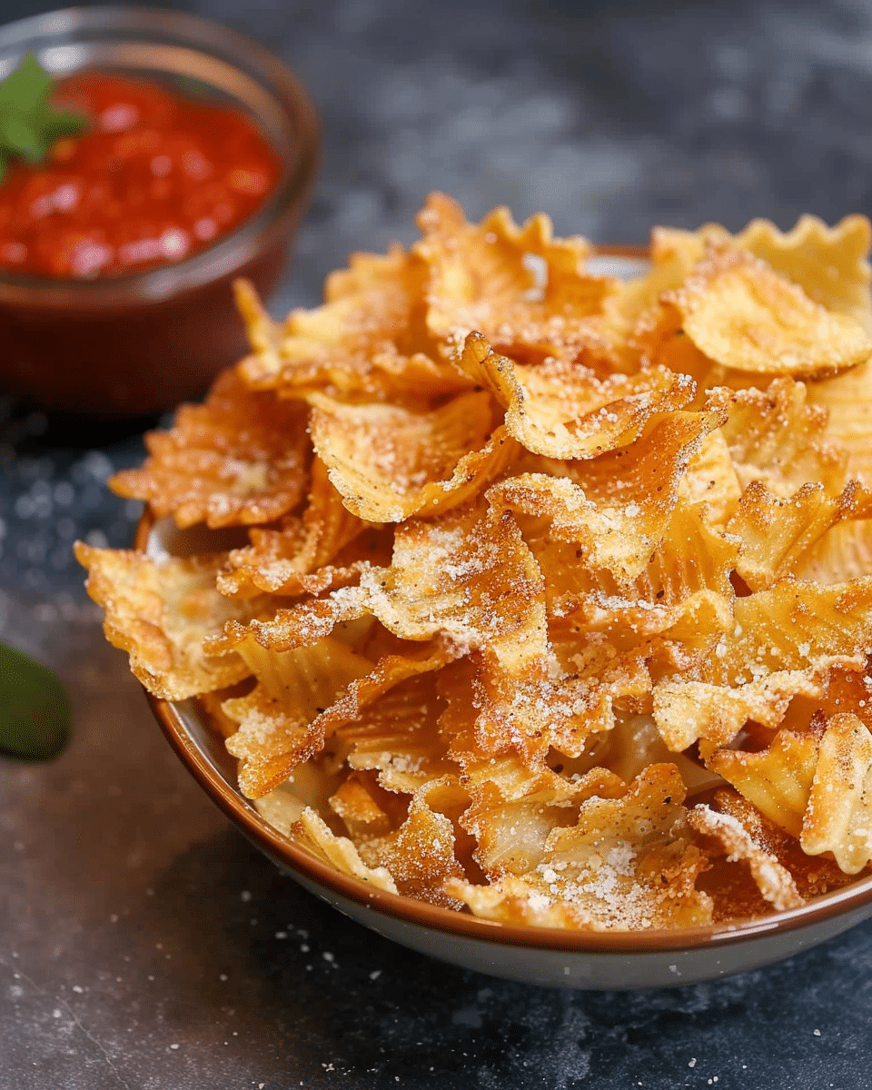 Air Fryer Pasta Chips