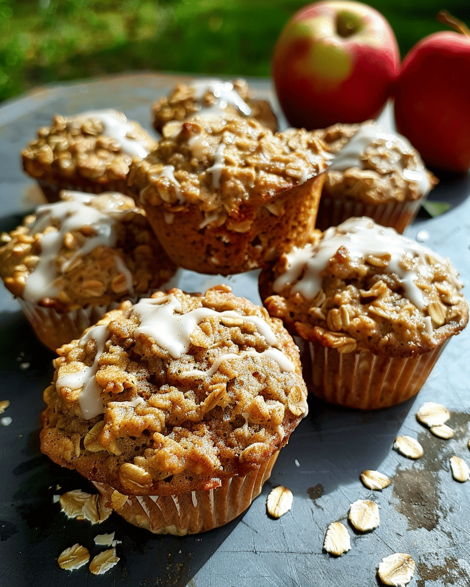 Apple Cinnamon Oatmeal Muffins