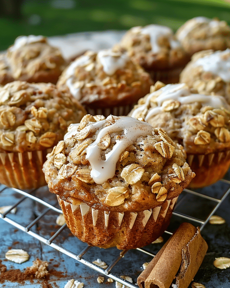Apple Cinnamon Oatmeal Muffins