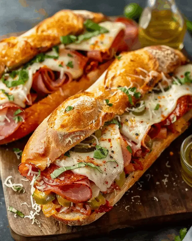 Baked Italian Sub Sandwiches