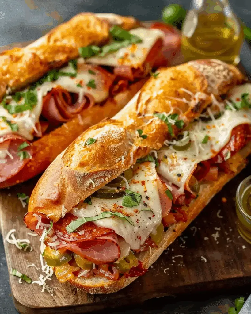 Baked Italian Sub Sandwiches