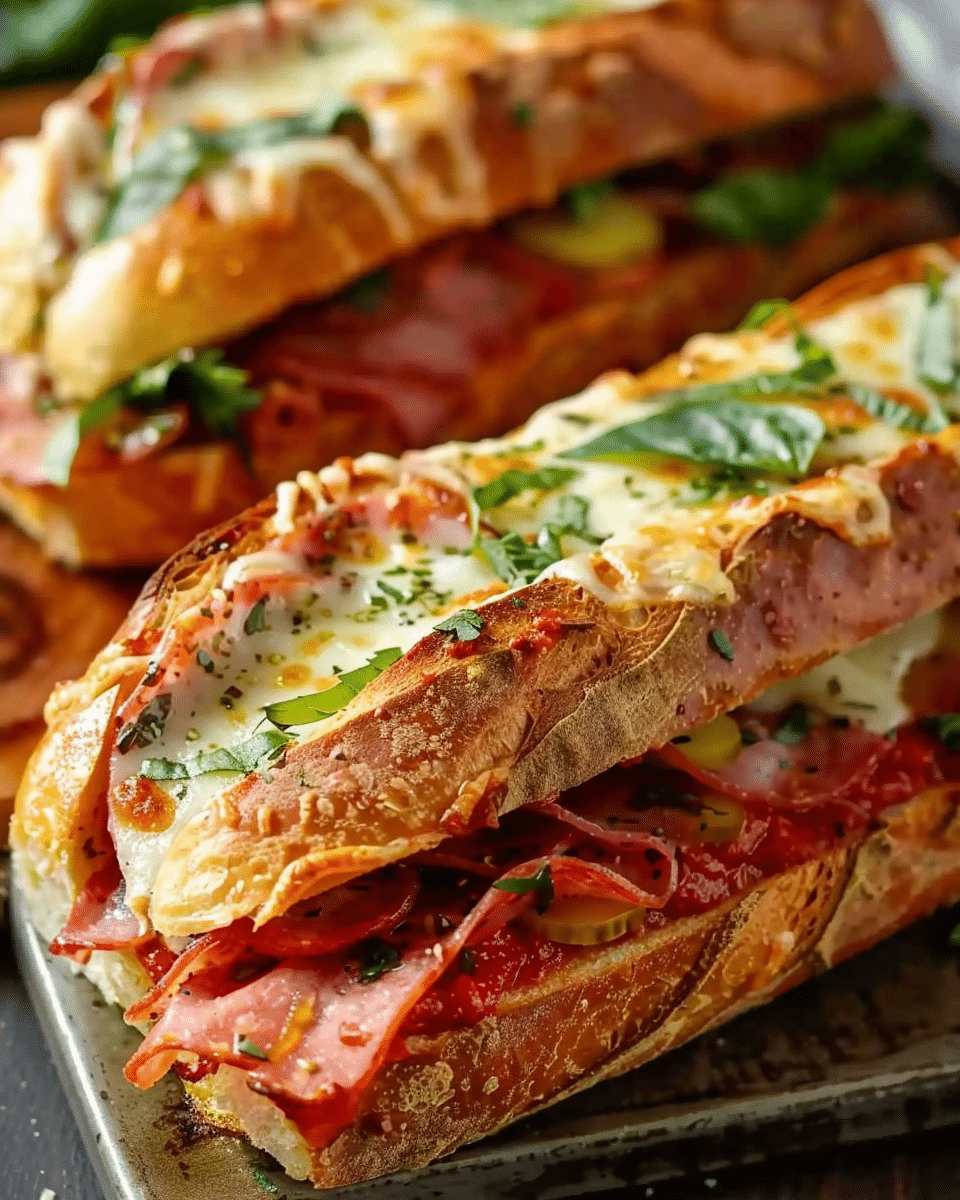 Baked Italian Sub Sandwiches