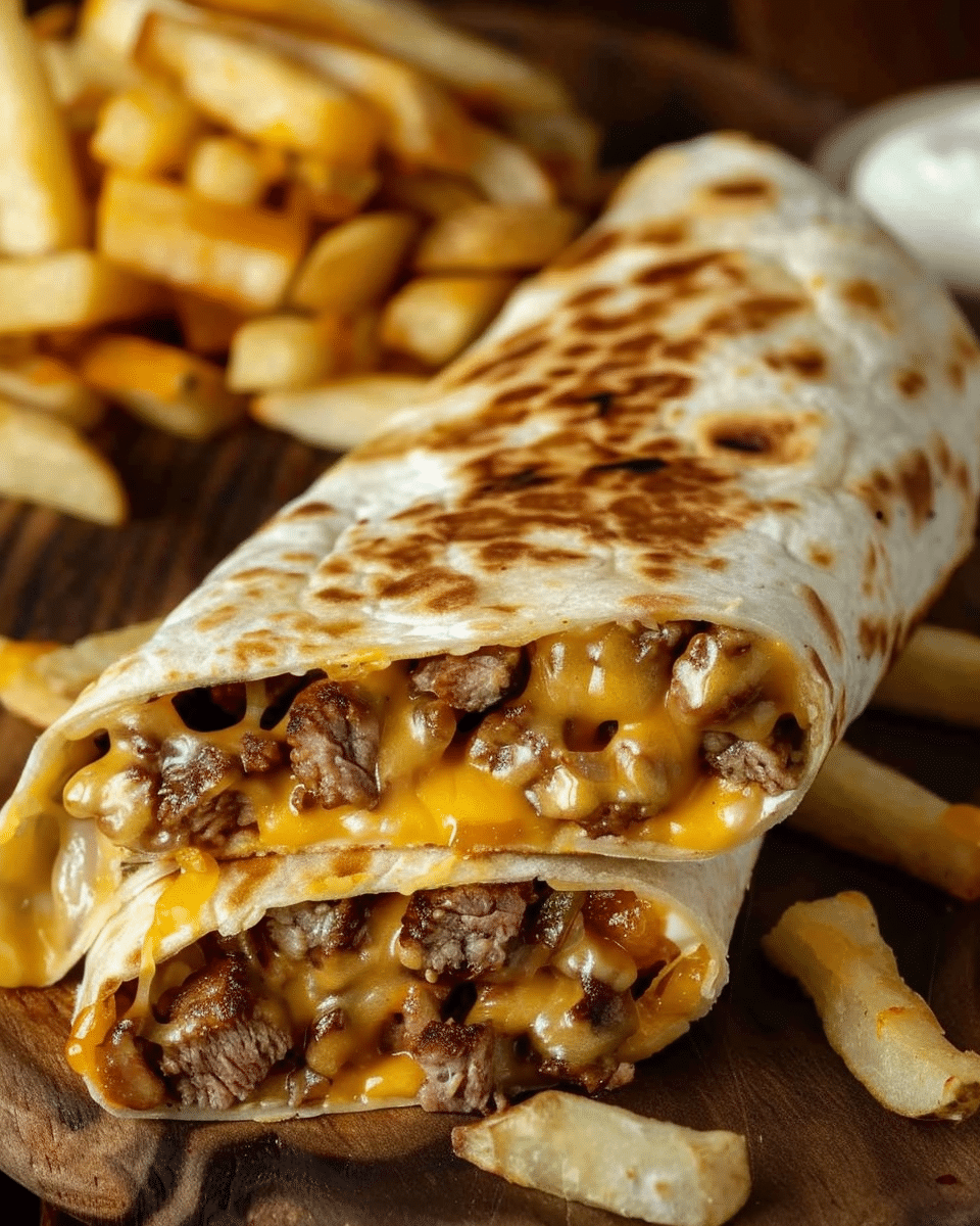 Beefy Cheesy Fries Wrap