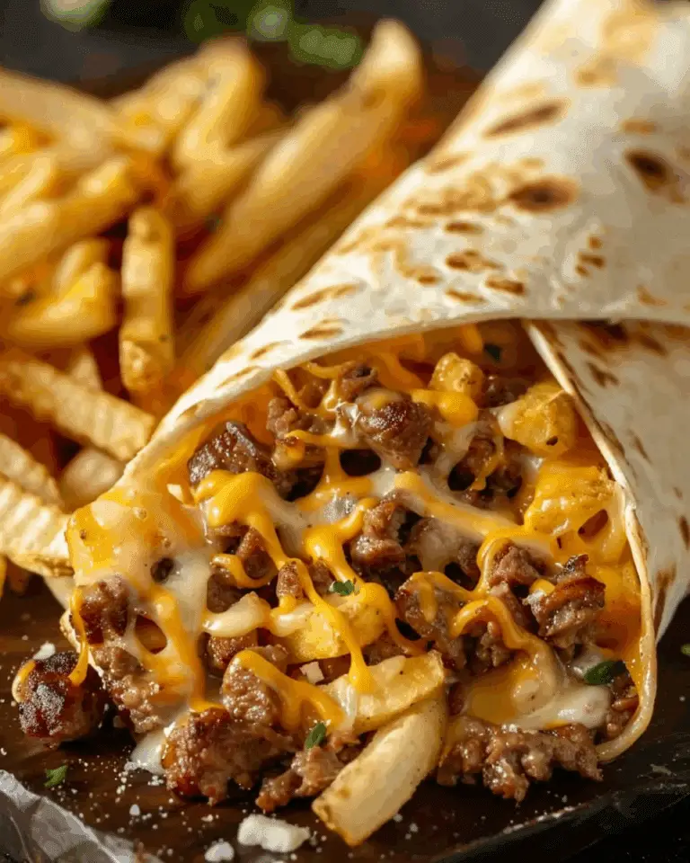 Beefy Cheesy Fries Wrap