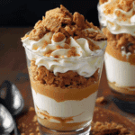Butterscotch Pudding Parfait with Gingersnap Crumble