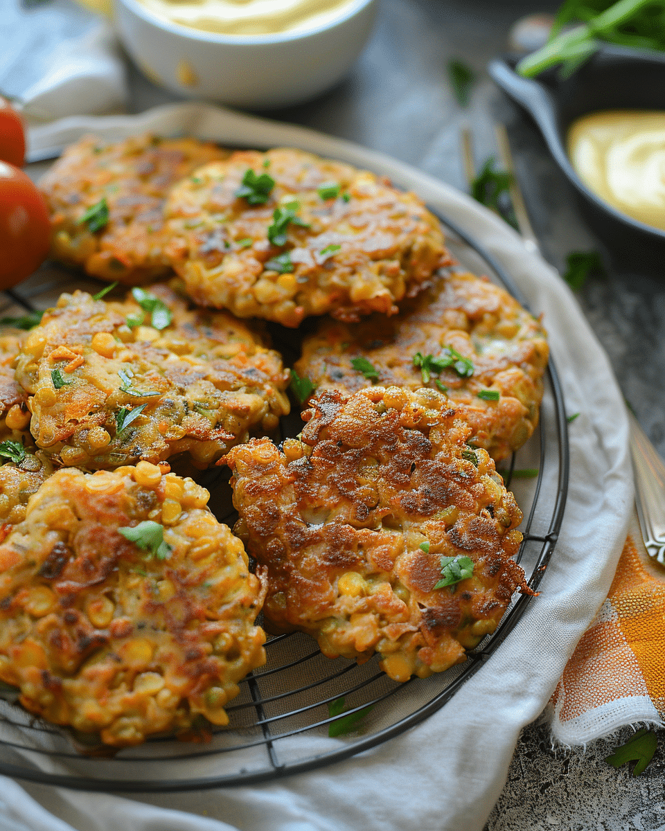 Crispy Lentil Fritters