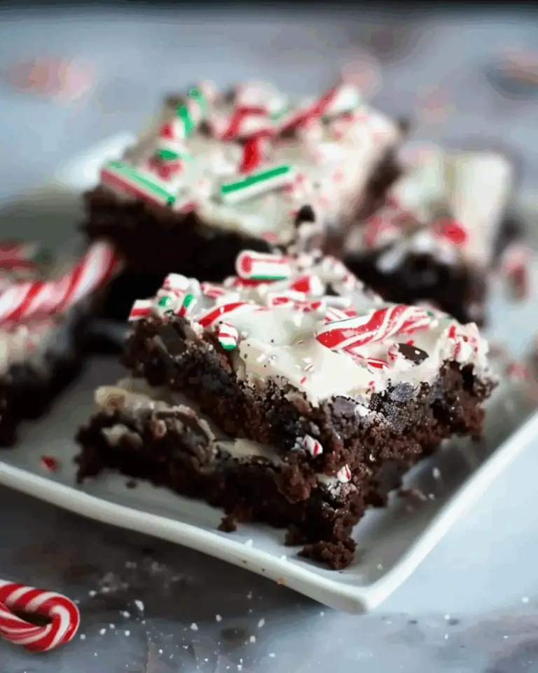 Candy Cane Brownies