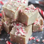 Easy Candy Cane Fudge