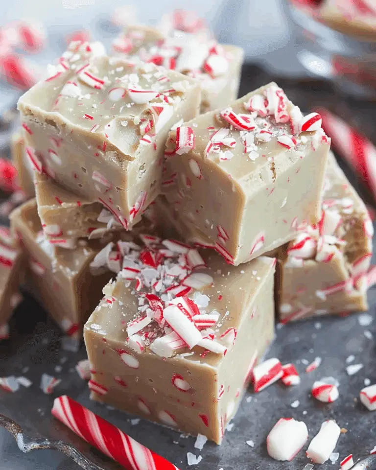 Easy Candy Cane Fudge