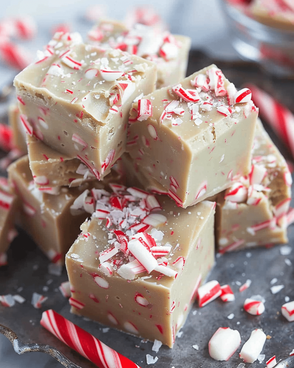 Easy Candy Cane Fudge