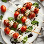 Caprese Skewers with Balsamic Drizzle
