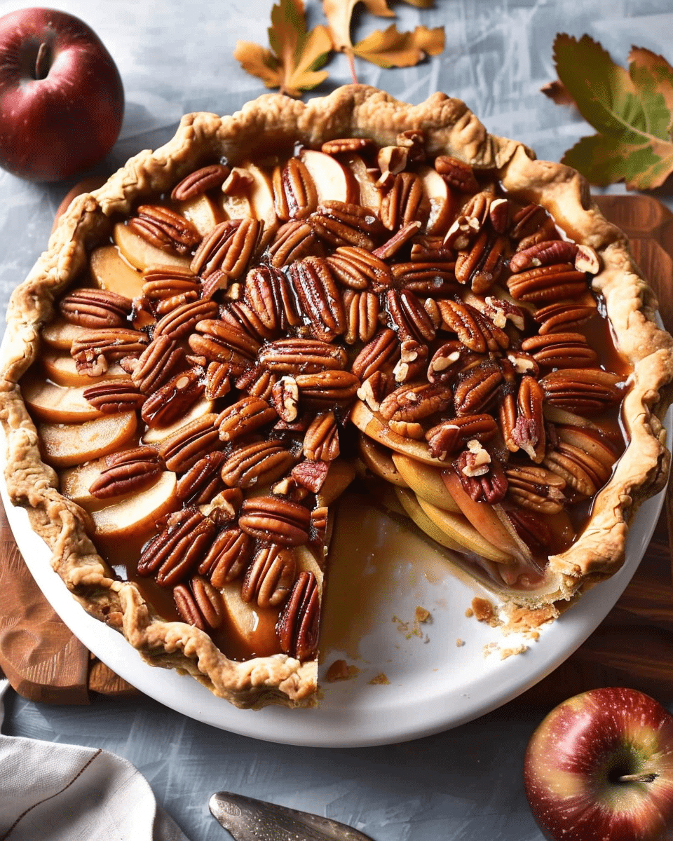 Caramel Pecan Apple Pie