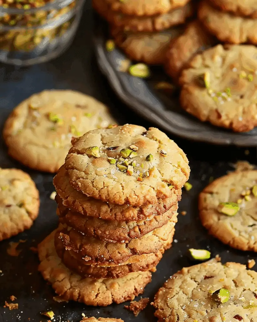 Cardamom Cookies with Lemon and Pistachios