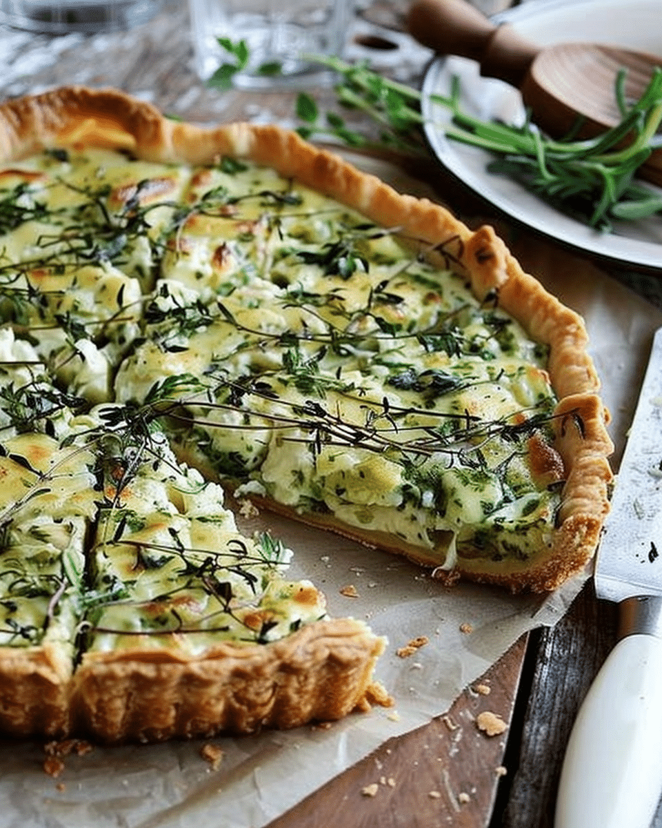 Cheese & Herb Free-Form Tart