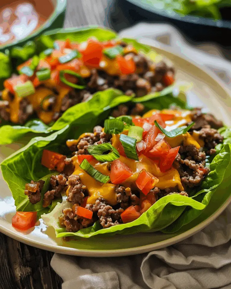 Cheeseburger Lettuce Wraps
