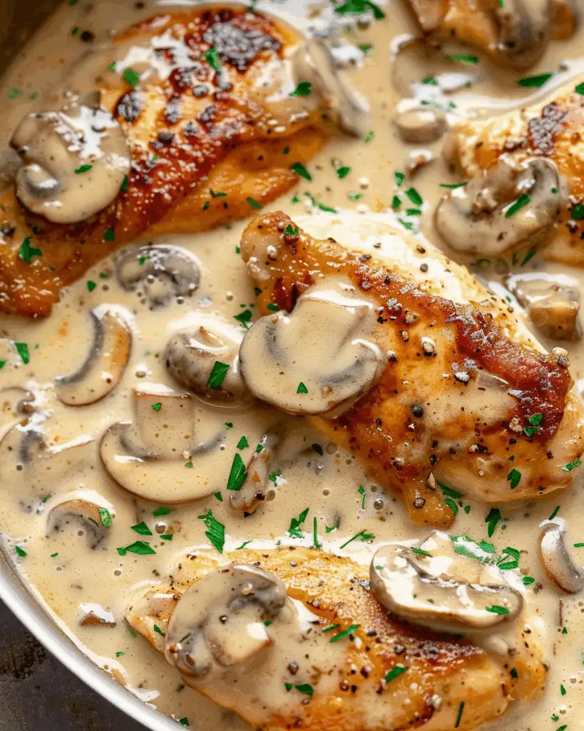 Chicken Breast in Creamy Mushroom Sauce
