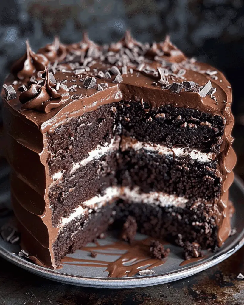 Chocolate Cake with Cream Filling