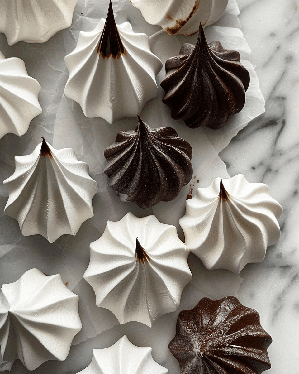 Chocolate Dipped Meringues