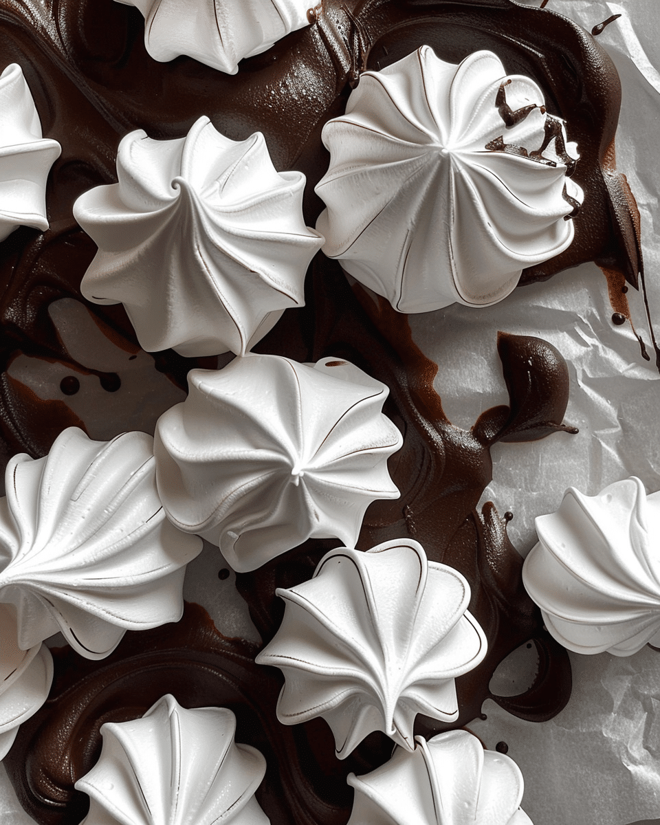 Chocolate Dipped Meringues