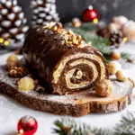 Chocolate, Hazelnut & Caramel Yule Log