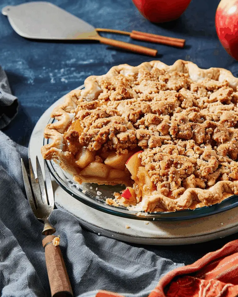 Cinnamon Apple Crumb Pie