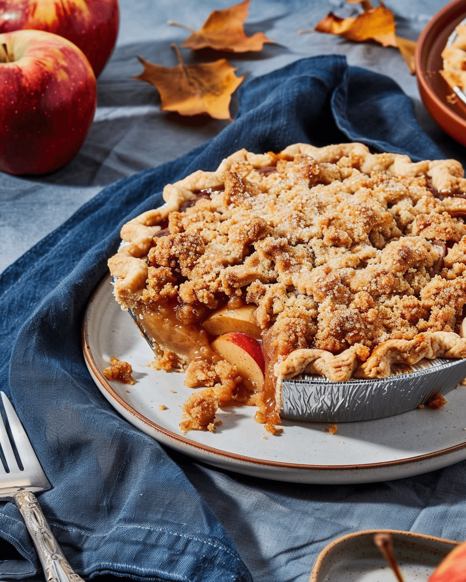 Cinnamon Apple Crumb Pie