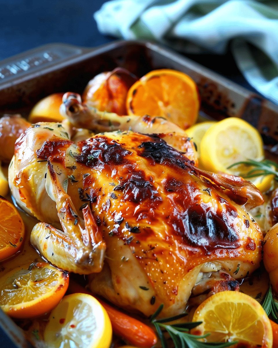 Citrus Glazed Roast Chicken