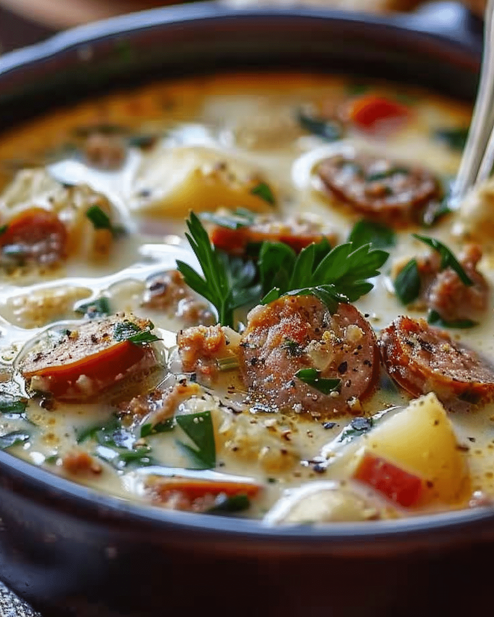 Creamy Italian Sausage & Potato Soup