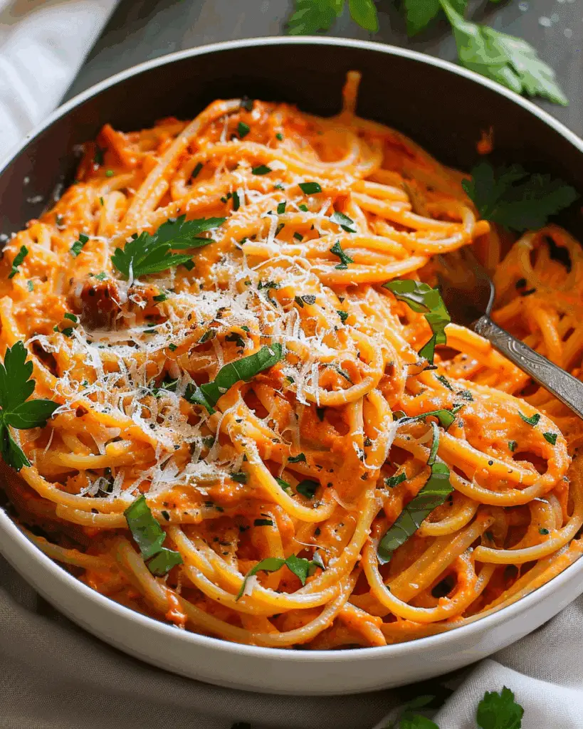 Creamy Roasted Red Pepper Pasta
