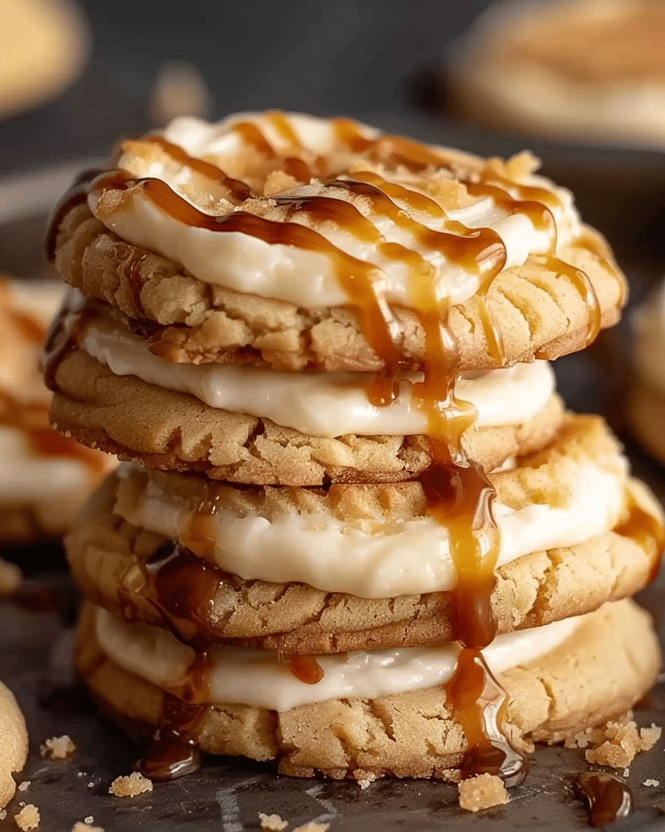 Crumbl Salted Caramel Cheesecake Cookies