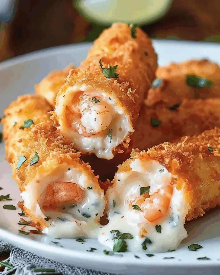 Deep-Fried Shrimp Alfredo Burrito Bites