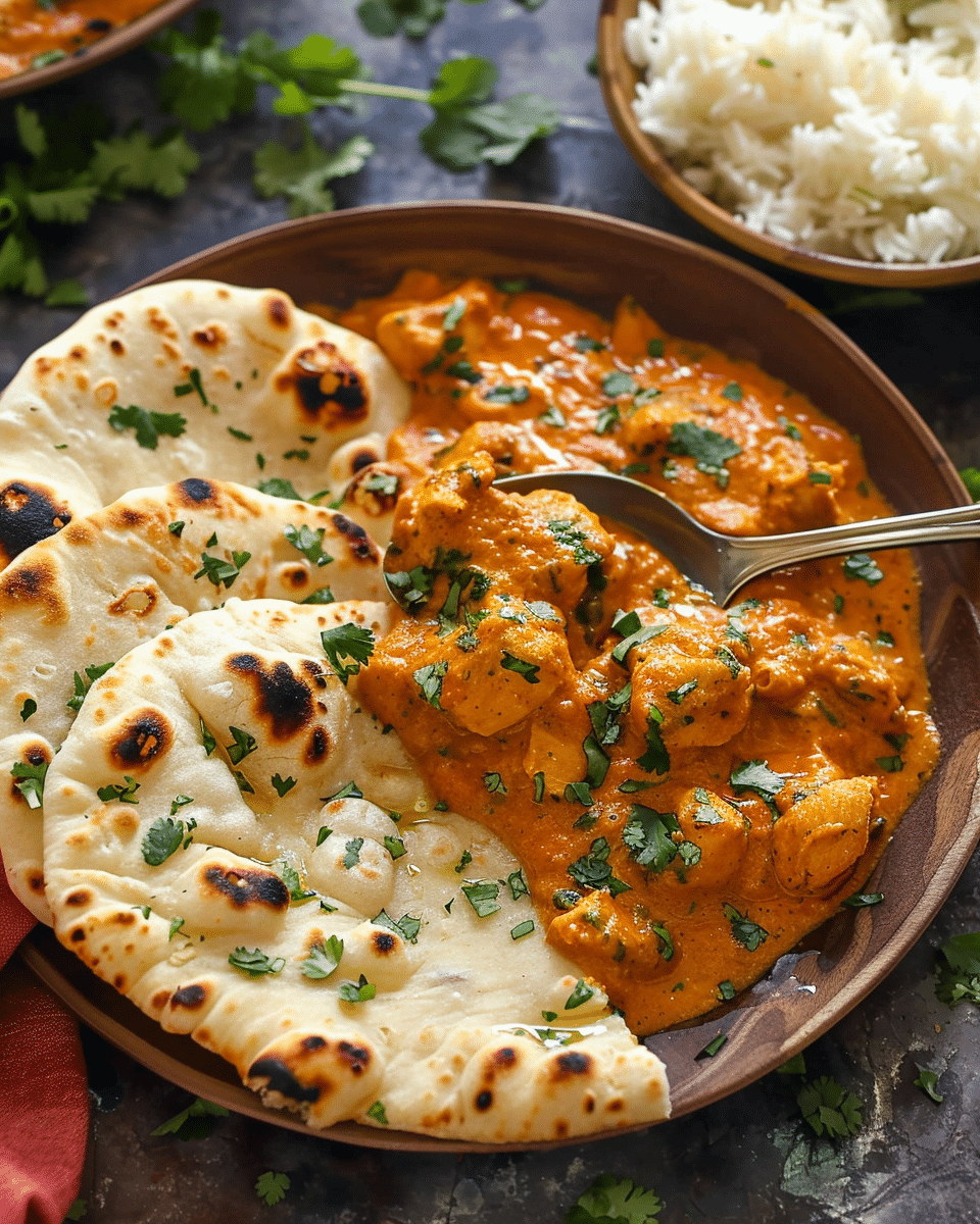 Easy Chicken Tikka Masala with Stove-Top Garlic Naan
