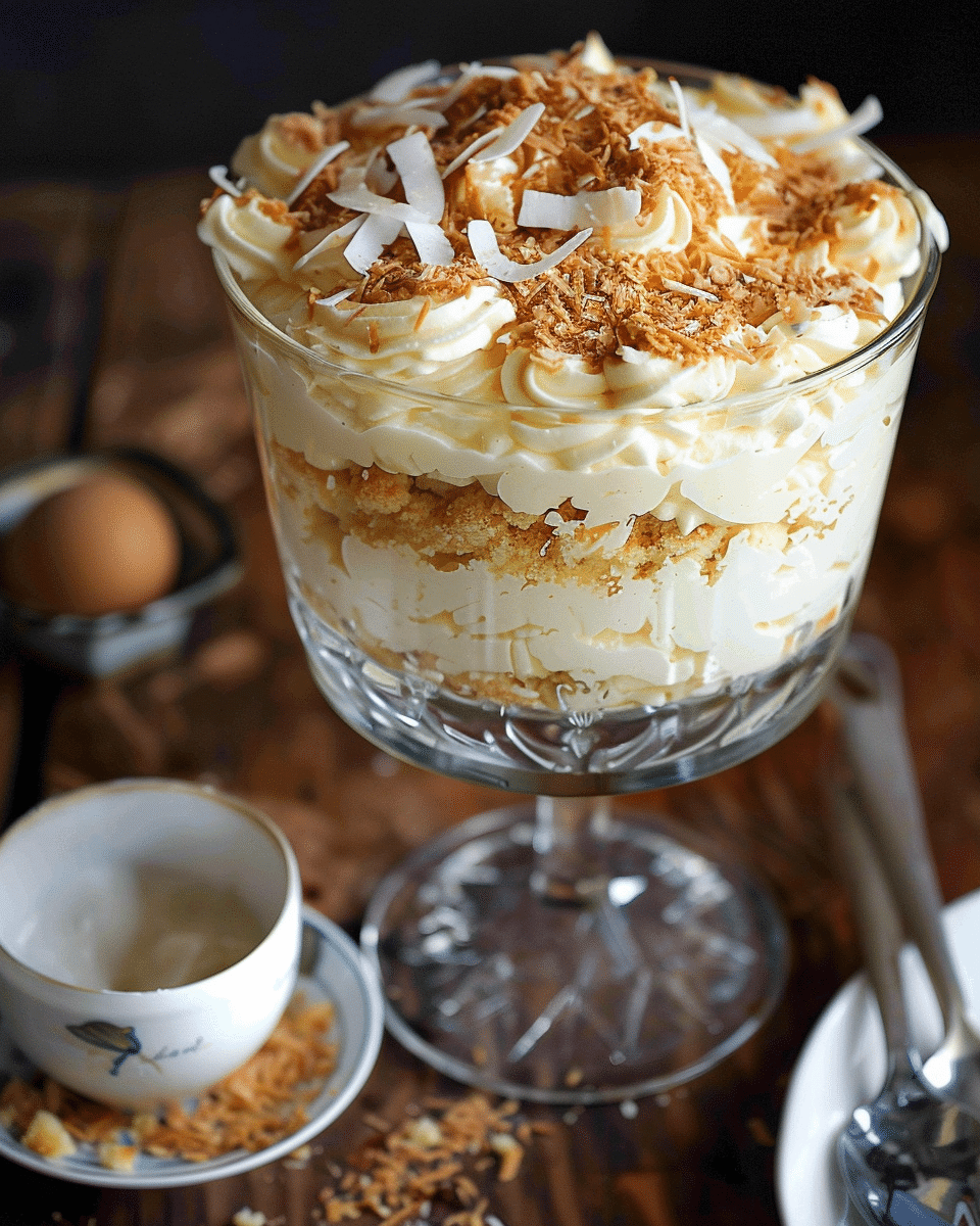 Easy Coconut Cream Trifle
