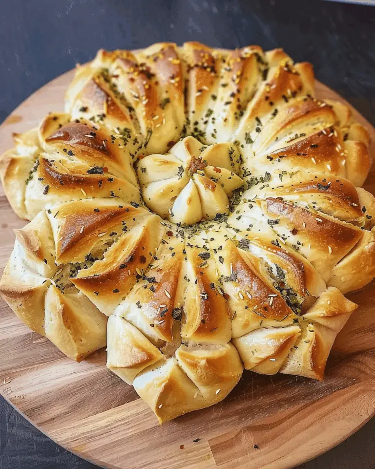 Eggless Garlic Star Bread