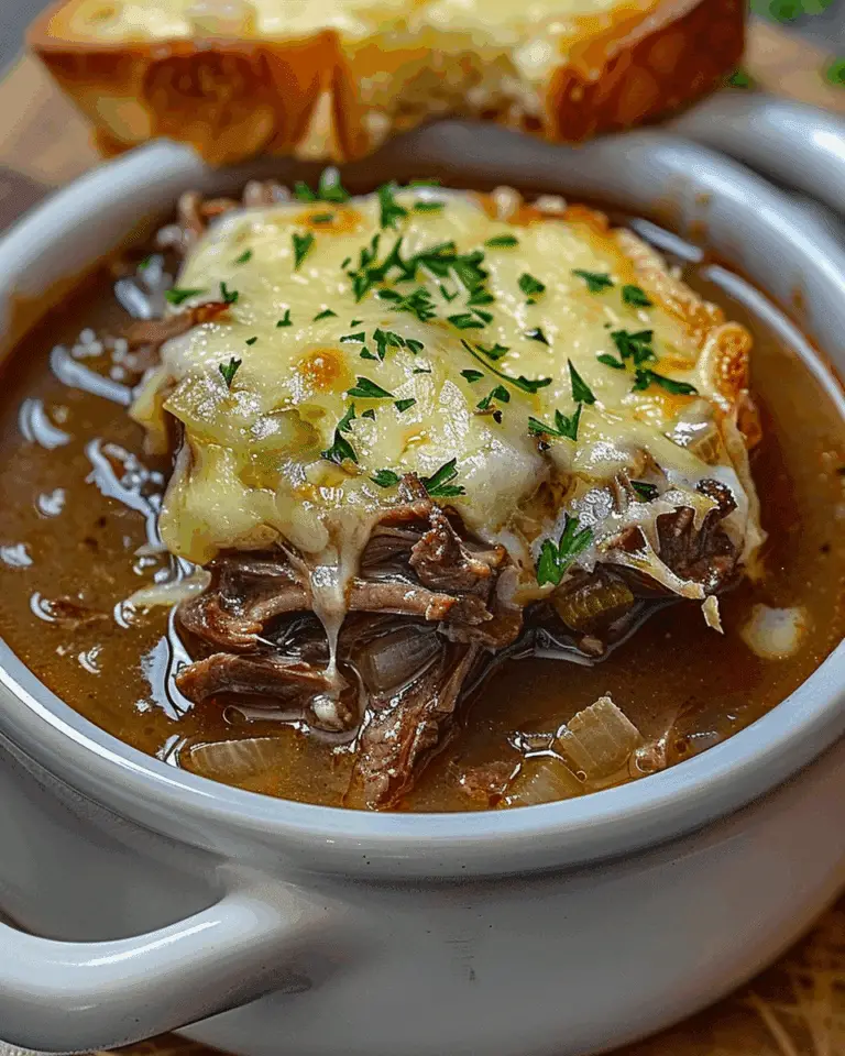 French Onion Beef Short Rib Soup