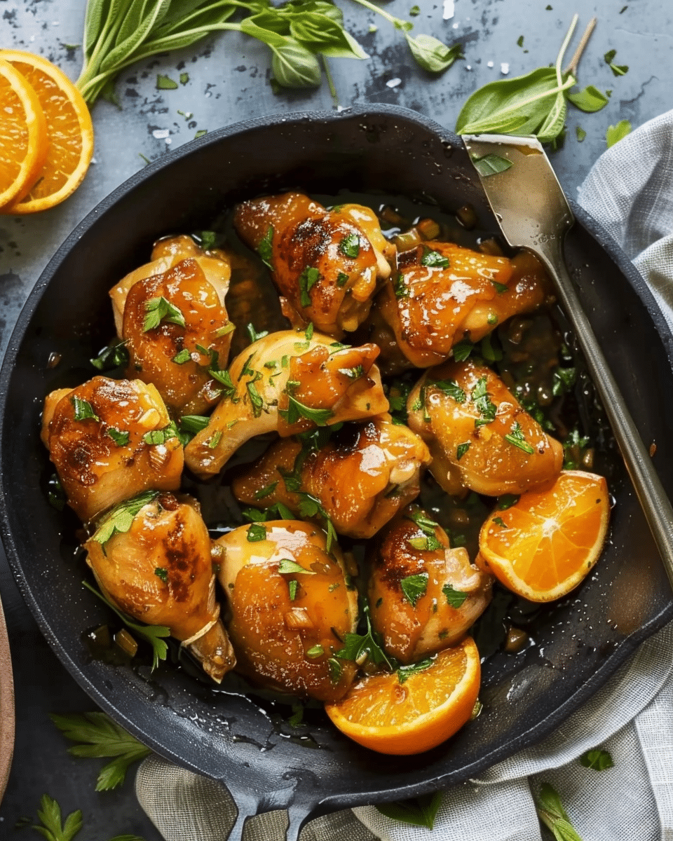Fresh Orange Glazed Chicken
