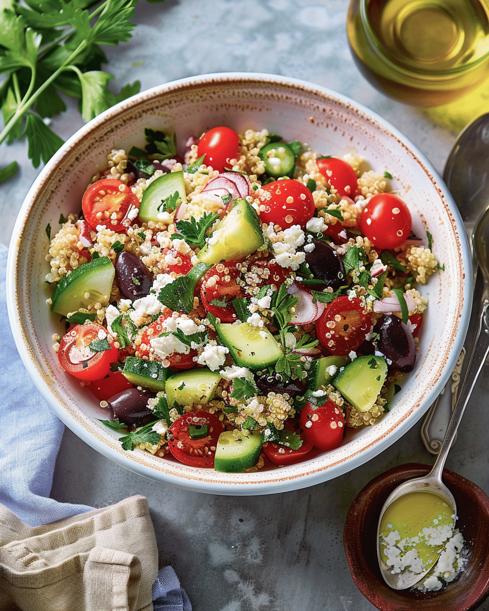 Fresh Mediterranean Quinoa Salad