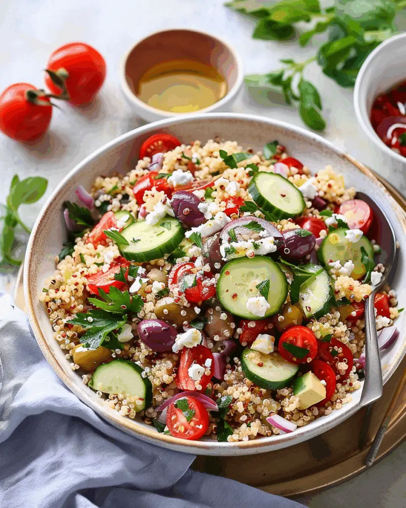 Fresh Mediterranean Quinoa Salad