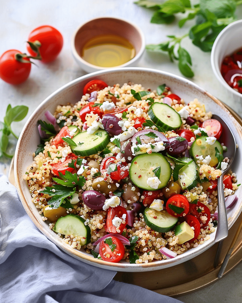 Fresh Mediterranean Quinoa Salad
