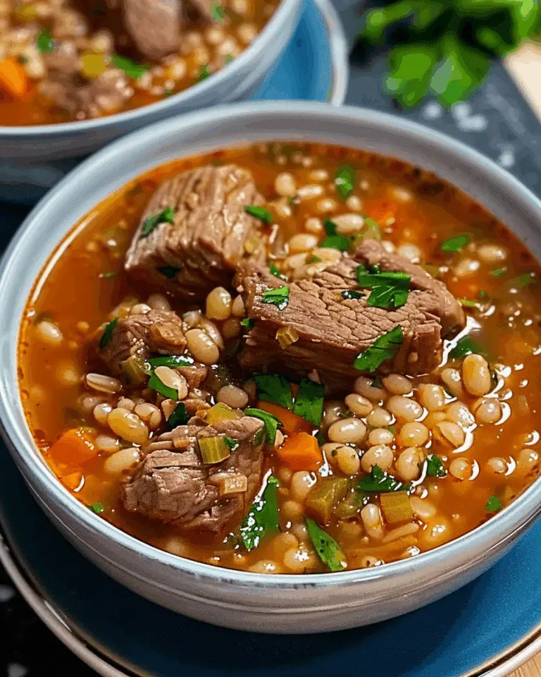 Hearty Beef Barley Soup