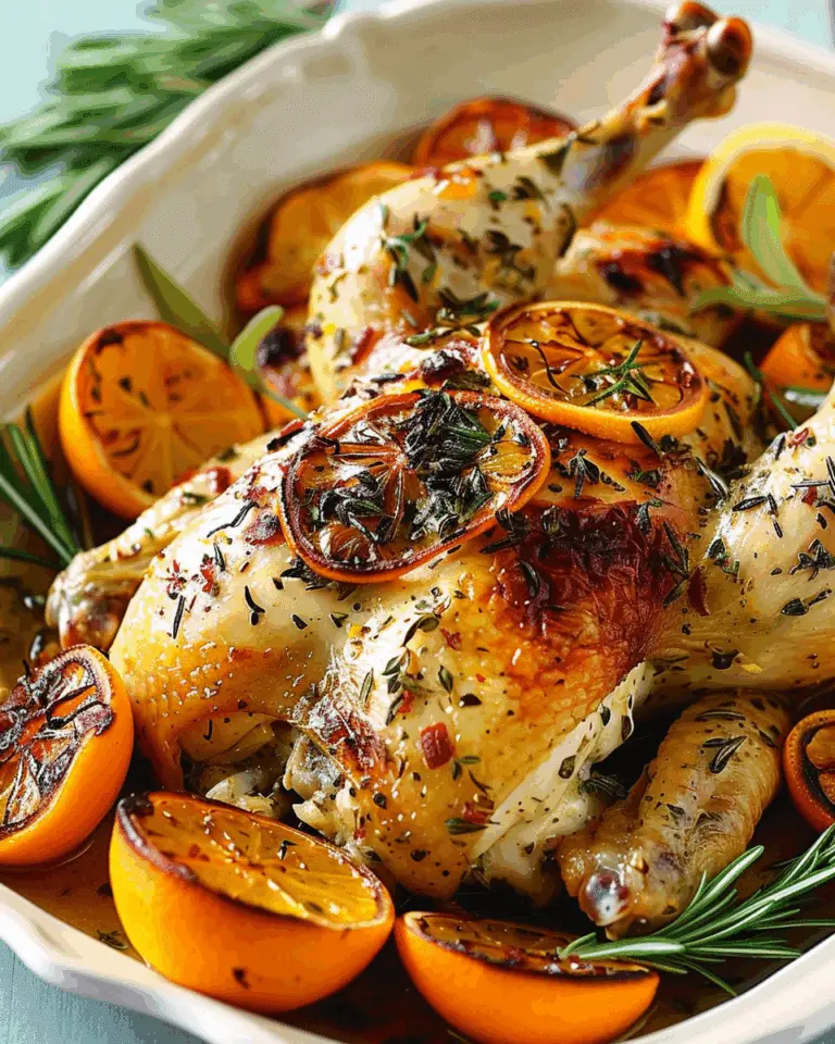 Herb and Citrus Oven Roasted Chicken