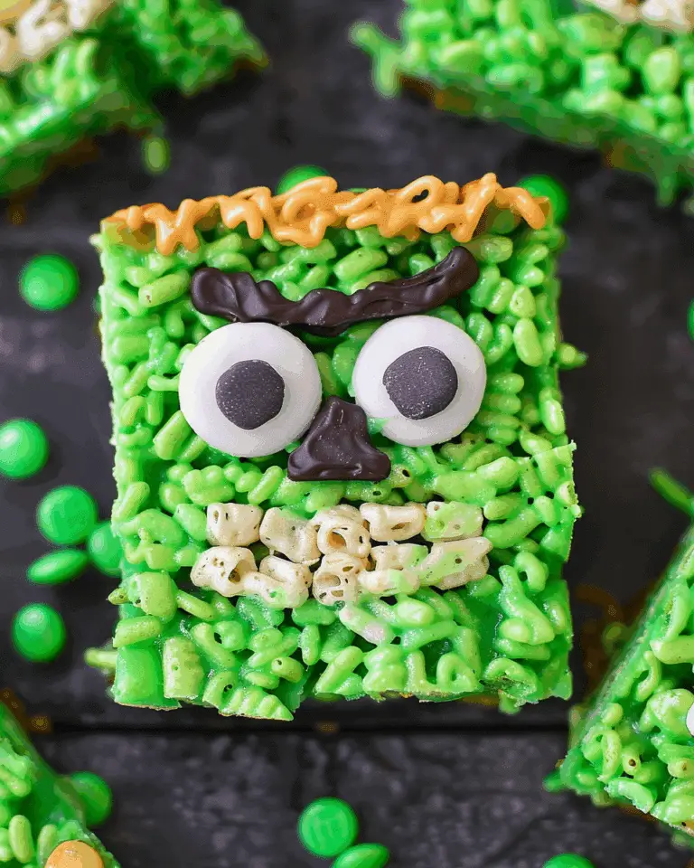 Frankenstein Rice Krispie Treats