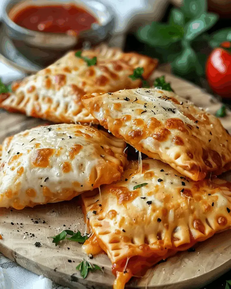 Homemade Cheesy Pizza Pockets