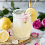 Homemade Vanilla Rose Water Lemonade