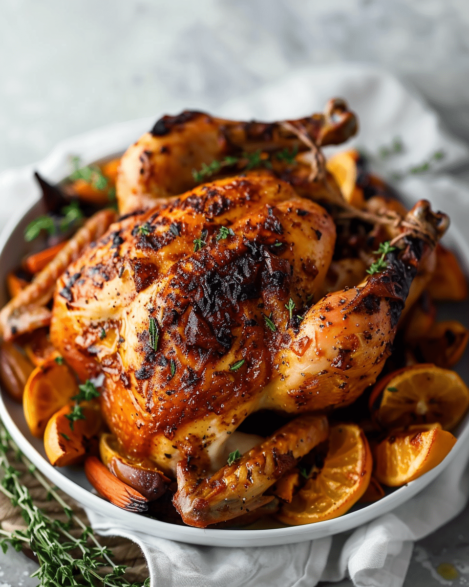 Honeyed Harissa Roast Chicken