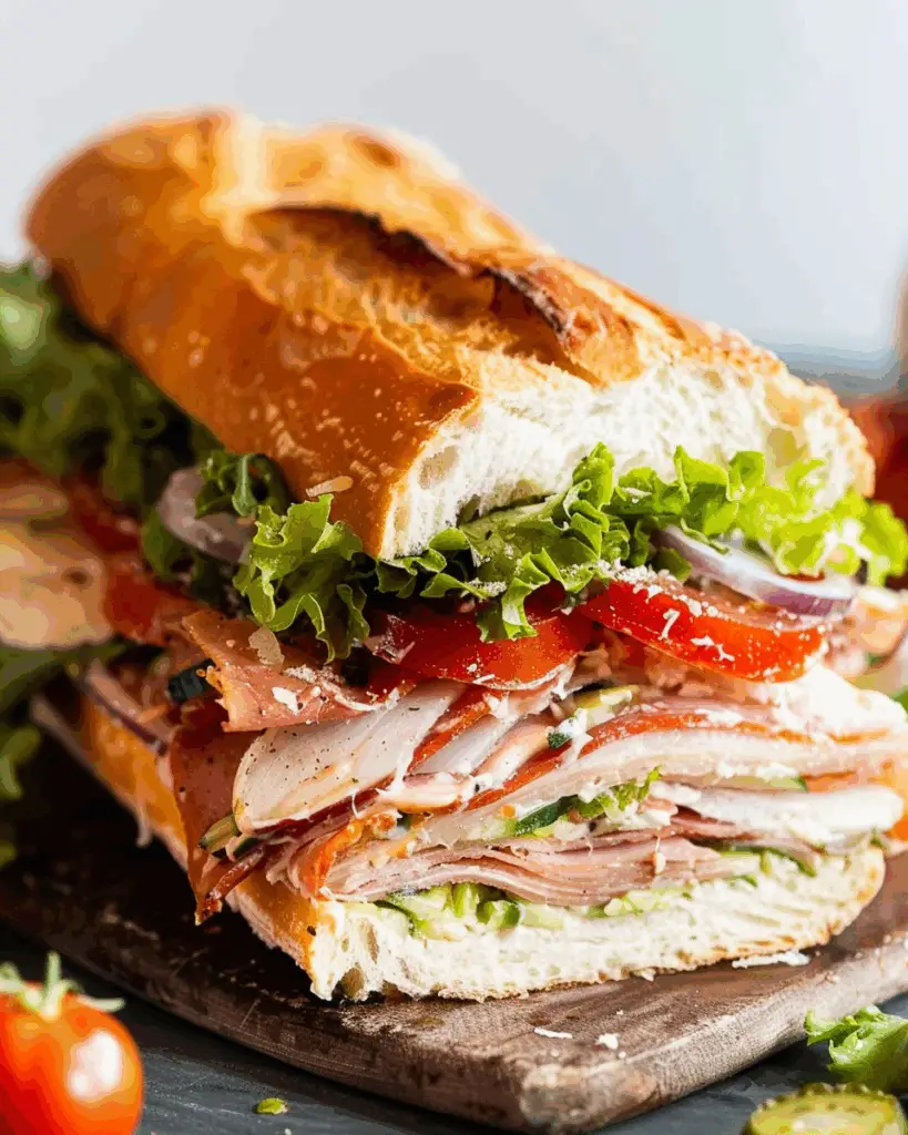 Italian Grinder Salad Sandwich
